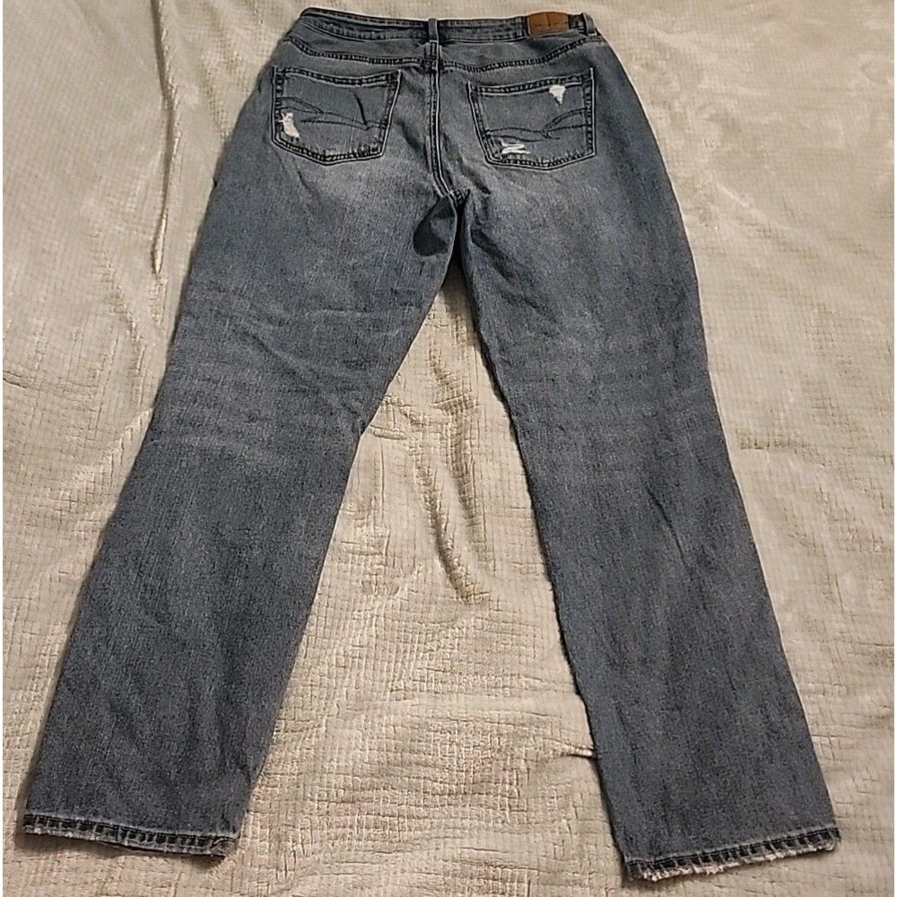 American Eagle Mom Jean Comfort Stretch Distressed Jean Size 10 - Picture 4 of 7